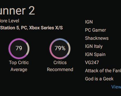 Появились первые оценки Ghostrunner 2 — игра получила 80 баллов на Metacritic